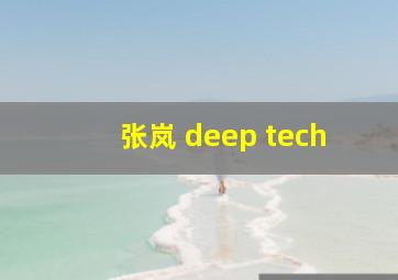 张岚 deep tech